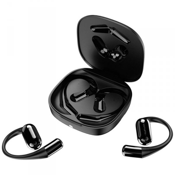 4smarts Słuchawki Bluetooth OWS tłumacz AI z wyświetlaczem SkyBuds Czarne