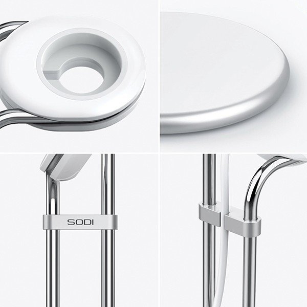 SODI Stojak do Apple Watch SAW-300 ładowanie srebrny