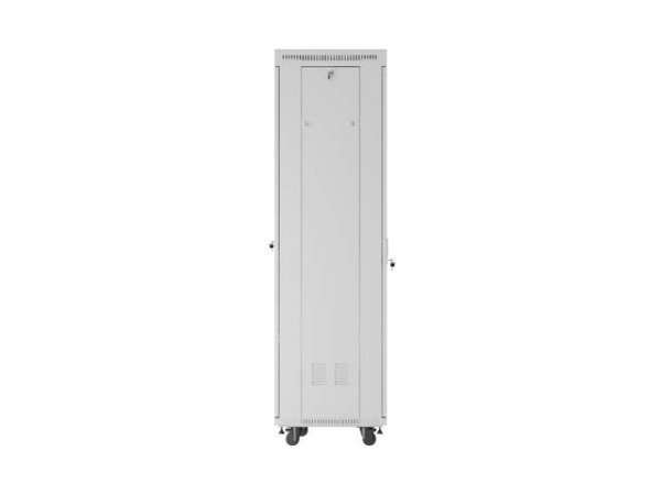 Lanberg Szafa instalacyjna rack stojąca 19" 42U 600x600 szara drzwi     przeszklone  LCD (Flat pack)
