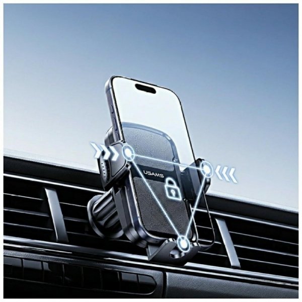 USAMS Uchwyt samochodowy ZJ085 do kratki czarny
