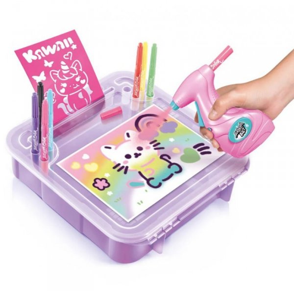 Epee Projekt Art - Walizeczka małej artystki Kawaii - Kreatywny zestaw z elektronicznym aerografem