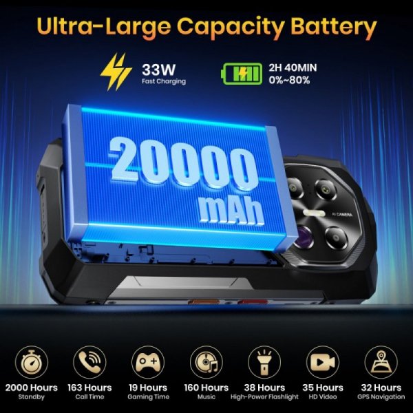 Fossibot Smartfon F113 gray