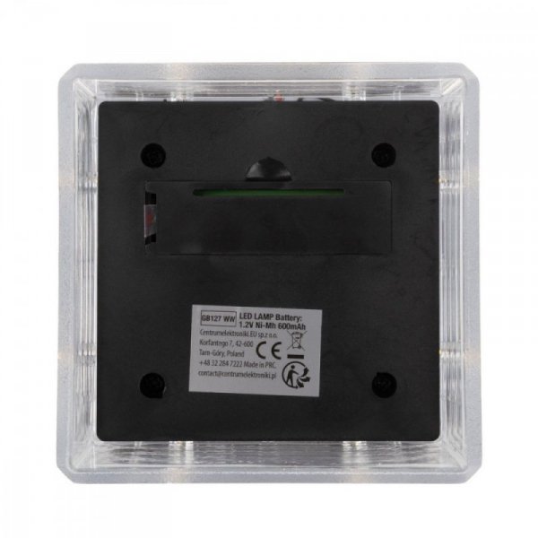 GreenBlue Lampa solarna LED na słupek GB127 WW 80x80mm 3200K