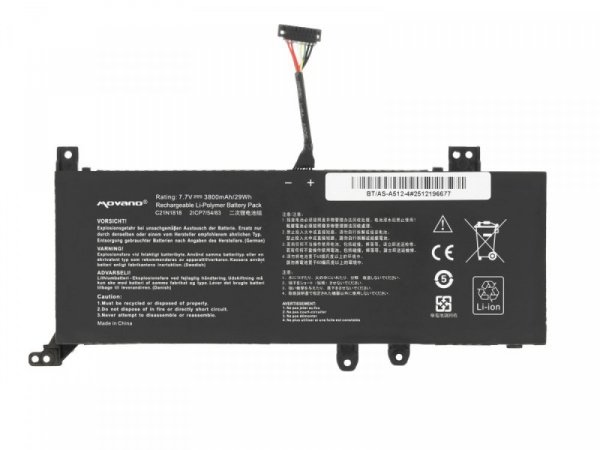 Movano Bateria B21N1818-2 do Asus X512FA X512UF X509FB X509FA X509FJ X509 - 3800 mAh (29 Wh)