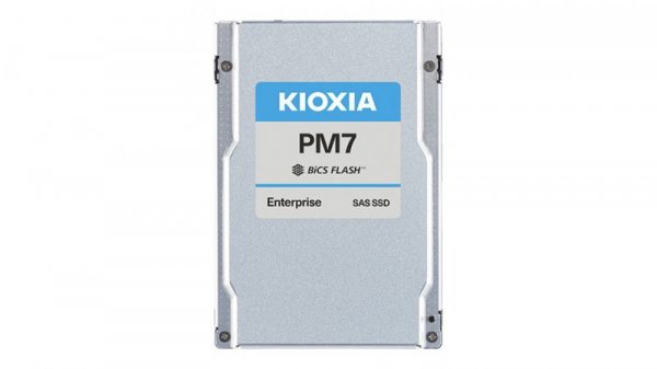 Kioxia Dysk SSD PM-7R 3840GB 2.5 cala SAS 24Gbit/s DWDP 1 3D TLC BiCS Flash Enterprise SSD SED PLP