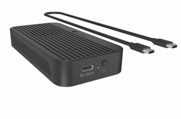 IcyBox Obudowa z 80 Gbps IB-1980M-80G Thunderbolt 5 M.2 NVMe SSD