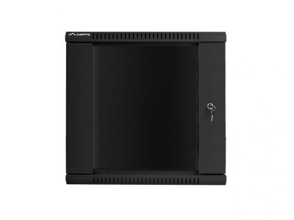 Lanberg Szafa instalacyjna wisząca 19&#039;&#039; 12U 600X600mm czarna (drzwi      szklane)