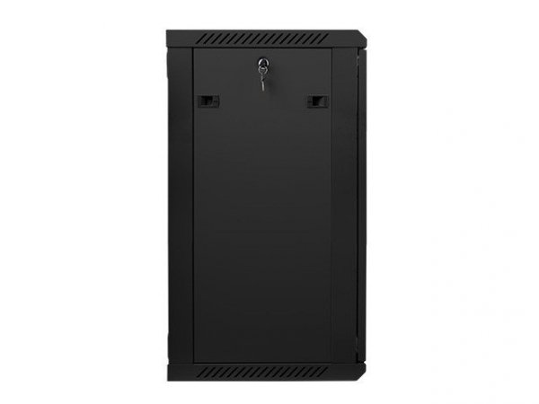 Lanberg Szafa instalacyjna wisząca 19&#039;&#039; 18U 600X450mm czarna (drzwi      szklane)