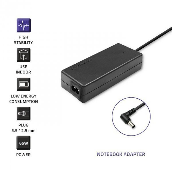 Qoltec Zasilacz do Toshiba 65W | 19V | 3.42A | 5.5*2.5