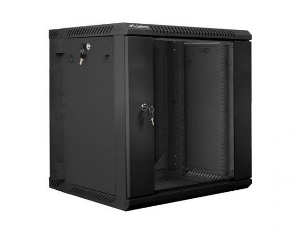 Lanberg Szafa instalacyjna wisząca dwusekcyjna 19&#039;&#039; 12U 600X600mm czarna