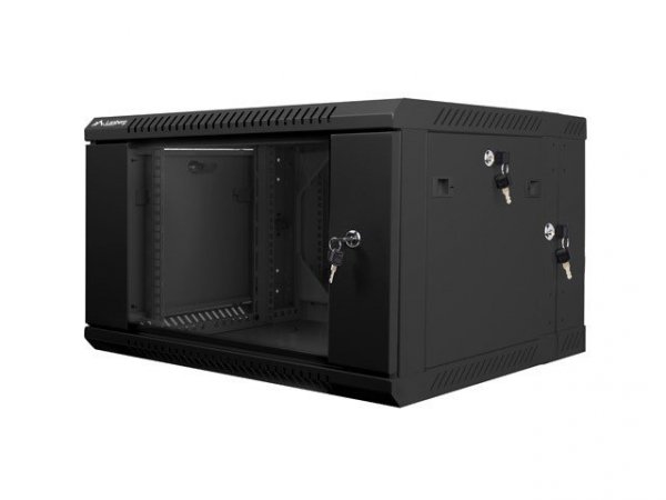 Lanberg Szafa instalacyjna wisząca dwusekcyjna 19&#039;&#039; 6U 600X600mm czarna