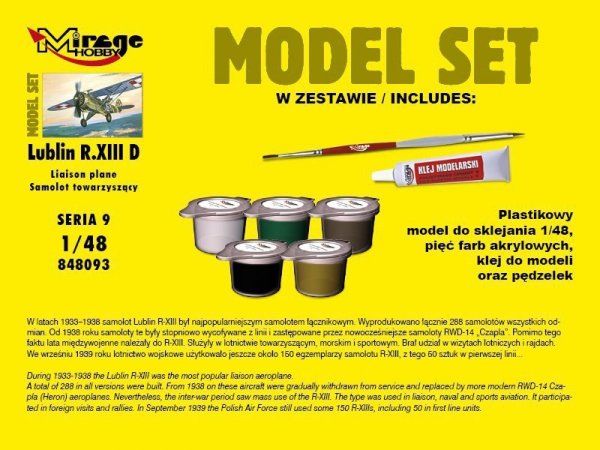 Mirage Lublin R.XIII D model set