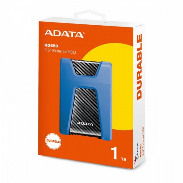 Adata DashDrive Durable HD650 1TB 2.5&#039;&#039; USB3.1 Niebieski