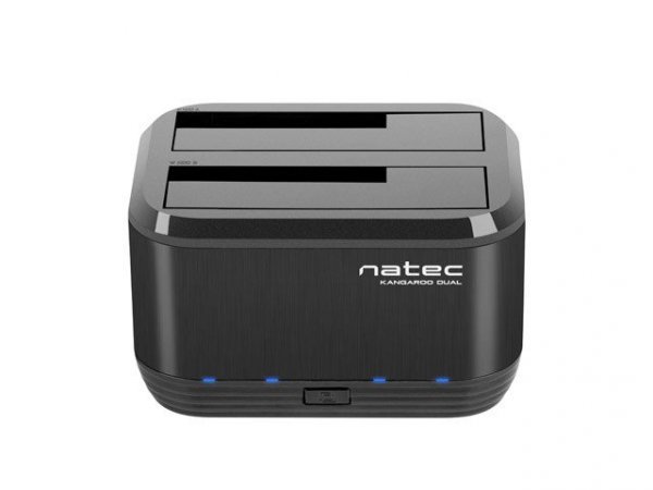 Natec Stacja dokująca HDDKangaroo Dual SATA 2.5&#039;&#039;+3.5&#039;&#039; USB 3.0 + zasilacz