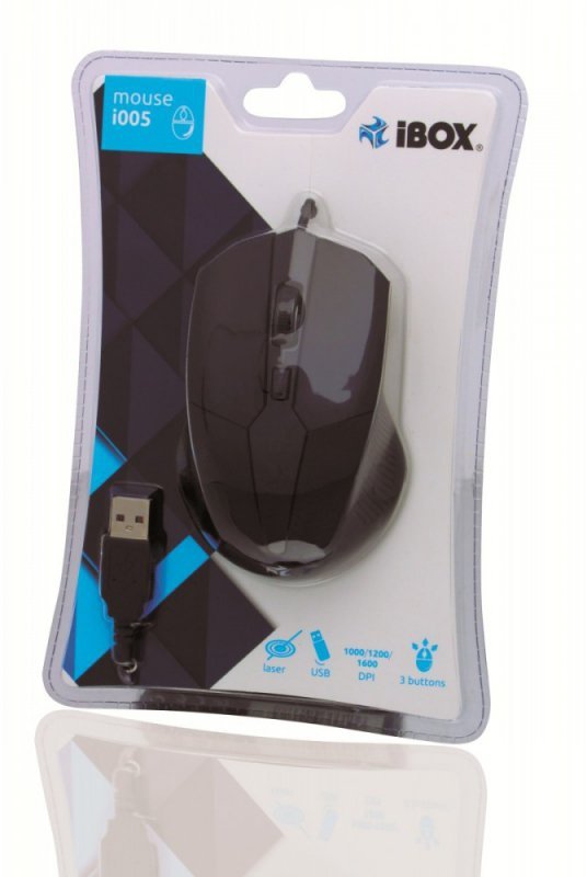 iBOX Mysz laserowa USB I005