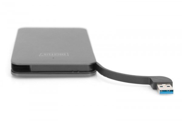 Digitus Obudowa zewnętrzna USB 3.0 na dysk SSD/HDD 2.5 cala SATA III, 9.5/7.5mm Aluminiowa