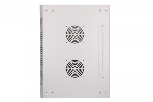 Extralink Szafka wisząca rack 4U 600x450 szara szklane drzwi