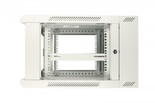 Extralink Szafka wisząca rack 6U 600x600 szara dwusekcyjna
