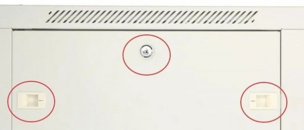 Extralink Szafka wisząca rack 12U 600x600 szara metalowe drzwi