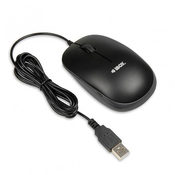iBOX Zestaw klawiatura + mysz IBOX IKMS606 (USB 2.0; (US); czarna, optyczna; 800 DPI)