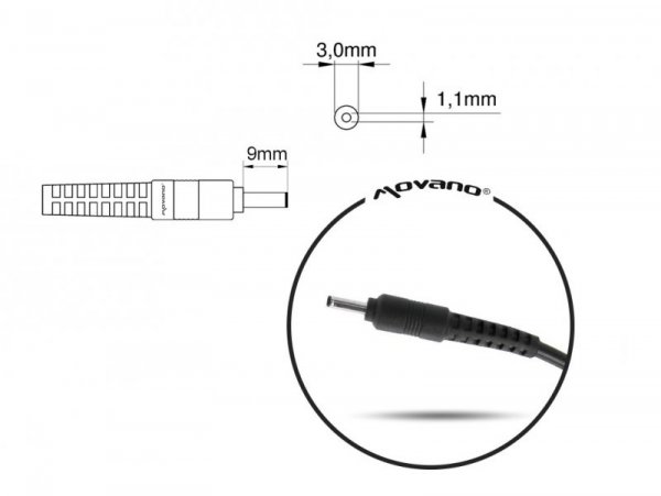 Mitsu Ładowarka/zasilacz 19V 2.37A (3.0x1.1) - Asus, Acer 45W