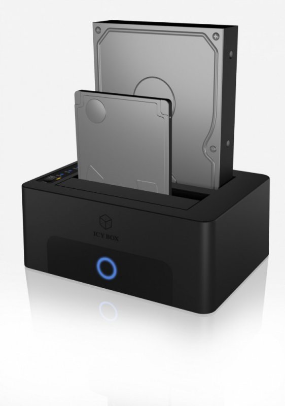IcyBox Stacja dokująca/klonująca IB-1232CL-U3 2x2,5&quot; lub 3,5&quot;  SATA HDD, UASP & SATA III ( 6GBits/s )