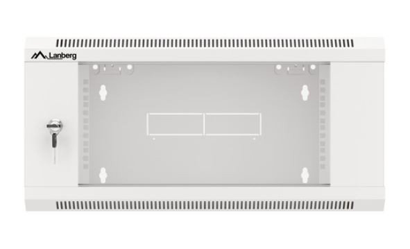 Lanberg Szafa instalacyjna RACK wisząca 19 cali 4U 600 szara WFFA-5604-10S