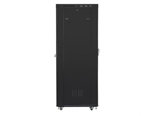 Lanberg Szafa instalacyjna RACK stojąca 19 27U 800X1000 czarna LCD (FLAT PACK)