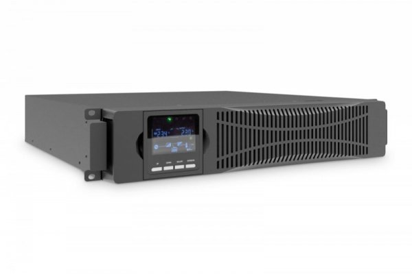Digitus Zasilacz awaryjny UPS Online Rack 19&quot; LCD, 1500VA/1500W, 3x12V/9Ah, 8xC13, USB, RS232, RJ45