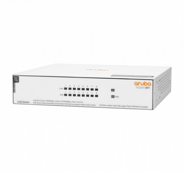 Hewlett Packard Enterprise Przełącznik Switch ARUBA Instant On 1430 8x1GbE PoE R8R46A