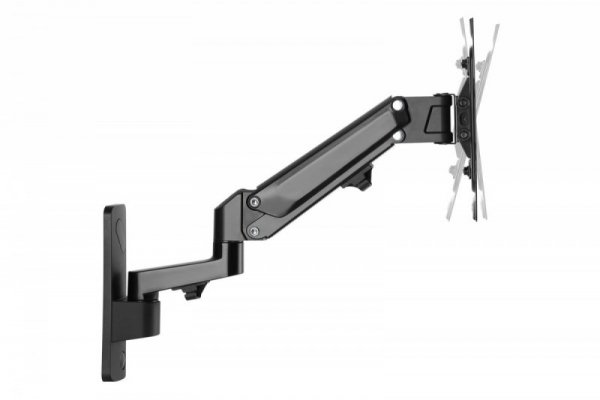 Digitus Uchwyt ścienny pojedynczy, 1xLCD, max. 43&quot;, max. obciążenie 23kg, ze sprężyną gazową, obrotowy