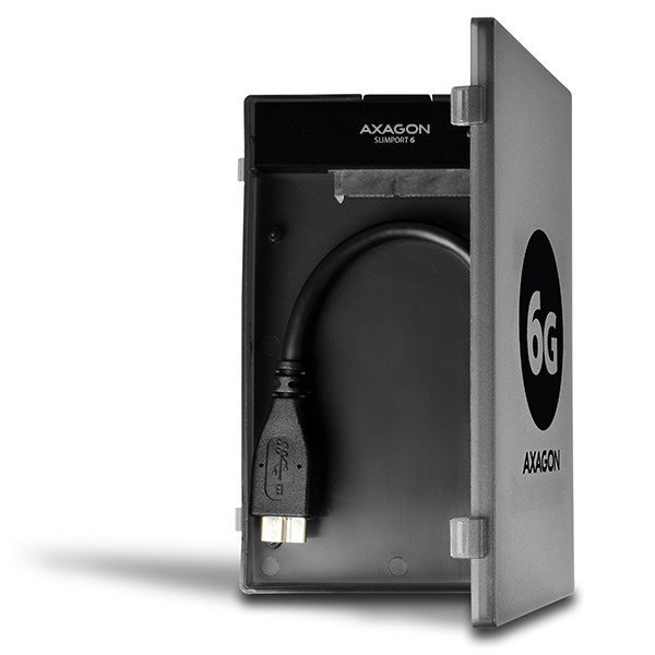 AXAGON ADSA-1S6 Adapter USB 3.0 - SATA 6G do szybkiego przyłączenia 2.5&quot; SSD/HDD, z pudełkiem