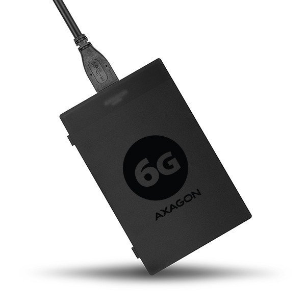 AXAGON ADSA-1S6 Adapter USB 3.0 - SATA 6G do szybkiego przyłączenia 2.5&quot; SSD/HDD, z pudełkiem