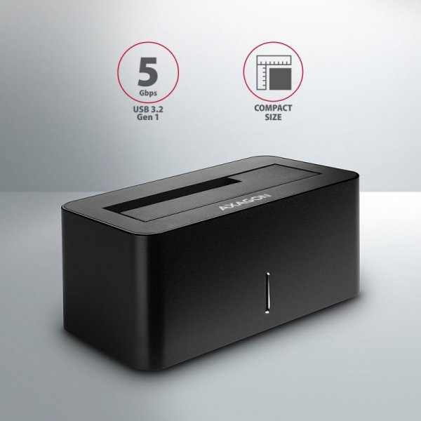 AXAGON ADSA-SN Stacja dokująca, USB 3.2 Gen 1 - 1x SATA 6G 2.5&quot;/3.5&quot; SSD/HDD