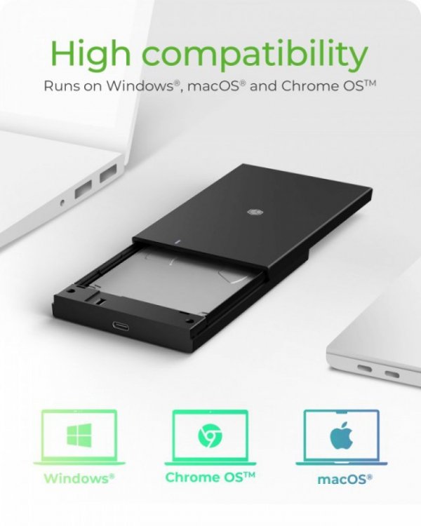IcyBox Obudowa IB-200T-C3 2,5  SATA USB 3.2 Gen.1
