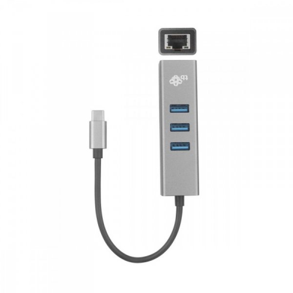 TB Adapter USB C - RJ45 + 3xUSB A - 1000 Mb/s