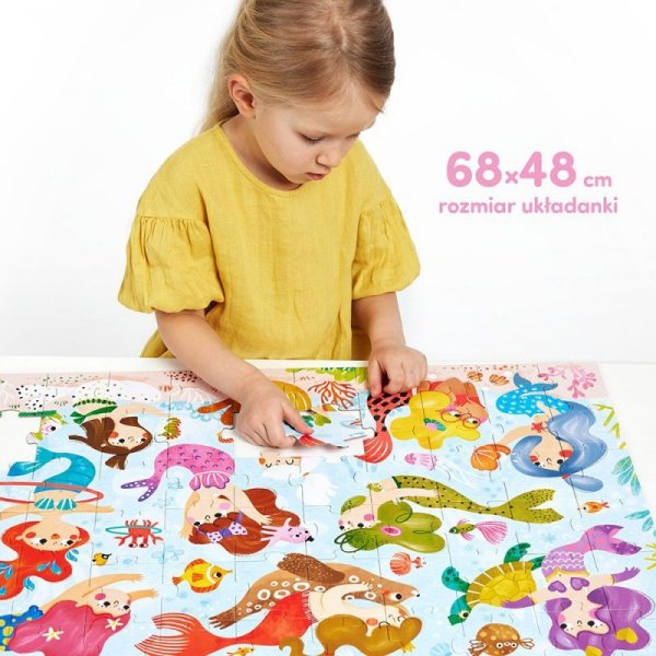 CzuCzu Puzzle 60 elementów Magiczne puzzle - Syrenki