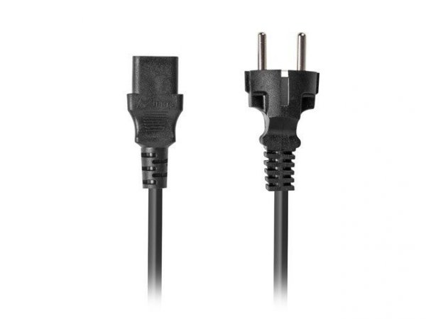 Lanberg Kabel zasilający CEE 7/7 -&gt; C320 C13 1.8m prosty, czarny