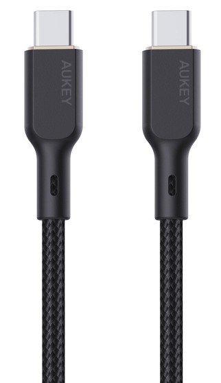 AUKEY CB-KCC102 kevlarowy kabel USB C - USB C | 1.8m | 5A | 100W PD | 20V
