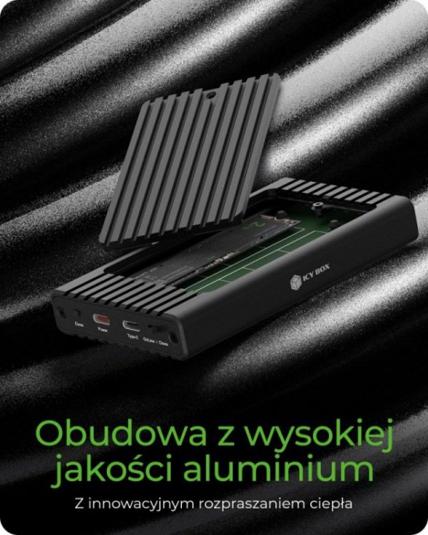 IcyBox Stacja ICY BOX IB-2817MCL-C31  z funkcją klonowania dla 2x NVMe  SSD