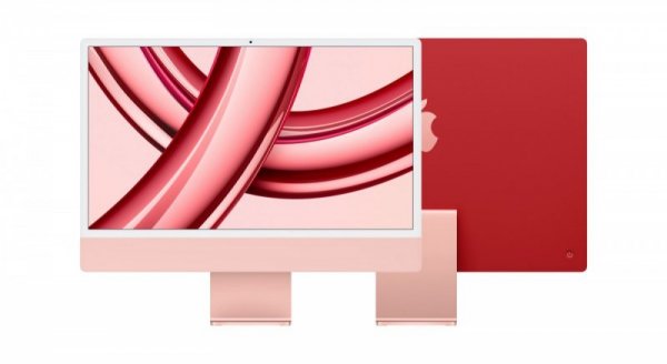 Apple iMac 24 cale: M3 8/8, 8GB, 256GB SSD - Różowy