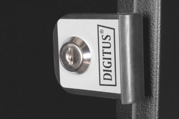 Digitus Szafa sieciowa wisząca 19&quot; 12U, SOHO PRO 595 x 540 x 400 mm, nośność 60kg, drzwi szyba, niezłożona, Czarna
