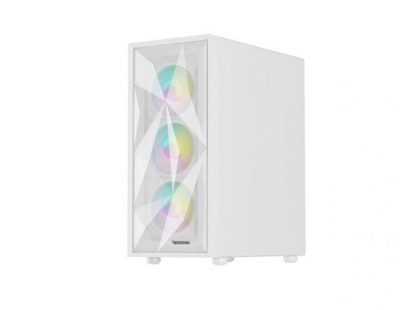 Natec Obudowa Genesis Diaxid 605 ARGB MIDI TOWER USB-C Biała