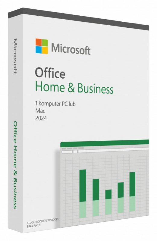 Microsoft Office Home & Business 2024 PL Win/Mac Box EP2-06675, Zastępuje P/N: T5D-03539