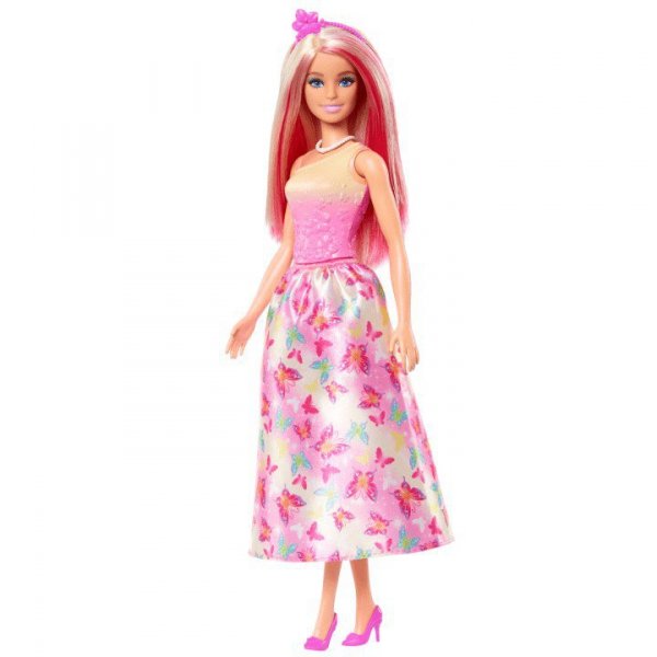 Mattel Lalka Barbie Księżniczka z długimi włosami, różowo-blond
