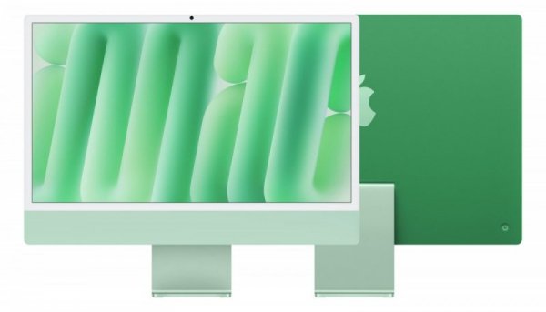Apple iMac 24 cale: M4 10/10, 16GB, 512GB SSD - Zielony