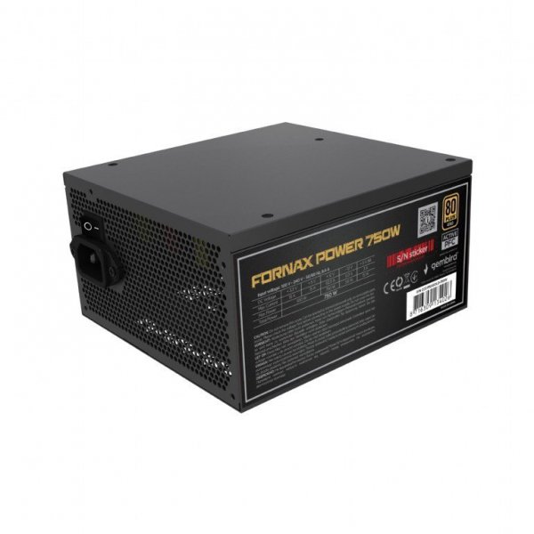 Gembird Zasilacz ATX o mocy 750W aktywne PFC 12 cm fan 80+Gold