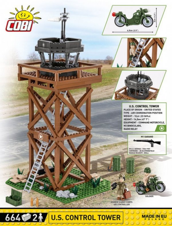 Cobi Klocki Klocki U.S. Control Tower 664 klocki