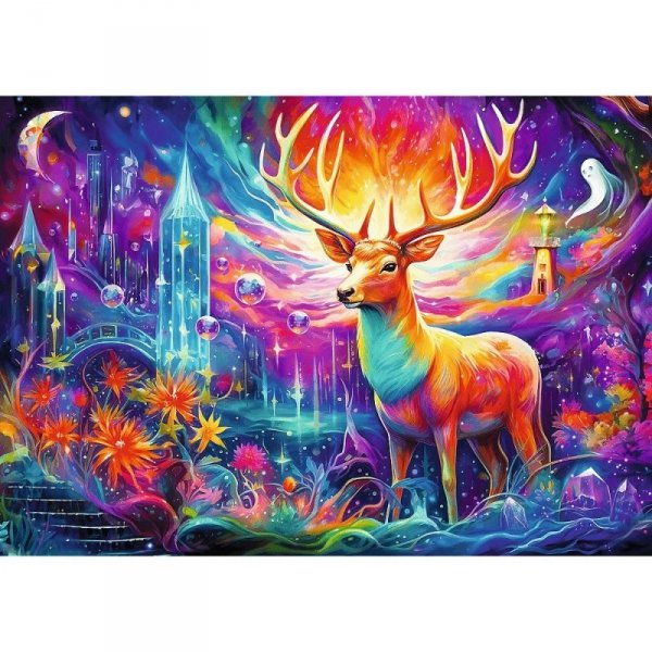 Trefl Puzzle 1000 elementów DreamScapes Mistyczny jeleń