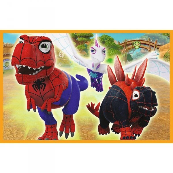 Trefl Puzzle 2x24 elementy Spidey i dinozaury